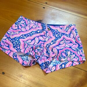 LILLY PULITZER 00 The Kerrie Short 3" Inseam Multi Can't Resist Print